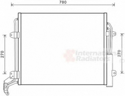 VAN WEZEL 58005324 -  Конденсатор, кондиционер